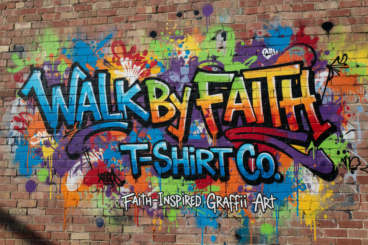 Walk By Faith T-Shirt Co. graffiti 